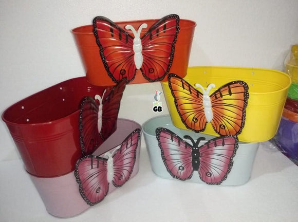 5 Pc Gorgeous Butterfly Planters for your Balcony-ANUB001BFP