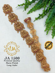 RUTIKA, ELEGANT MATTE GOLD FINISH BRIDAL HAIR ORNAMENT -ART001HOA