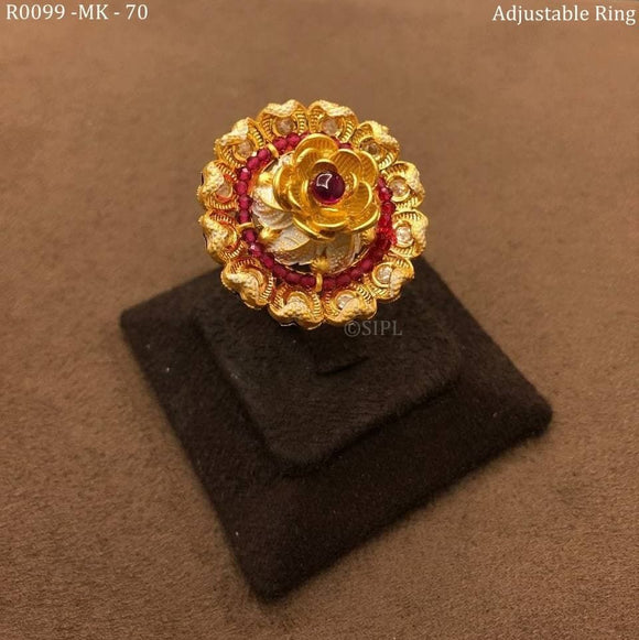 Golden Hour Adjustable Ring (18k Gold Plated, Hypoallergenic Jewellery) –  Dorada Jewellery