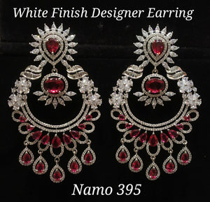 NAVOMI , DESIGNER MAROON SHADE DANGLING EARRINGS FOR WOMEN -SANDY001ER