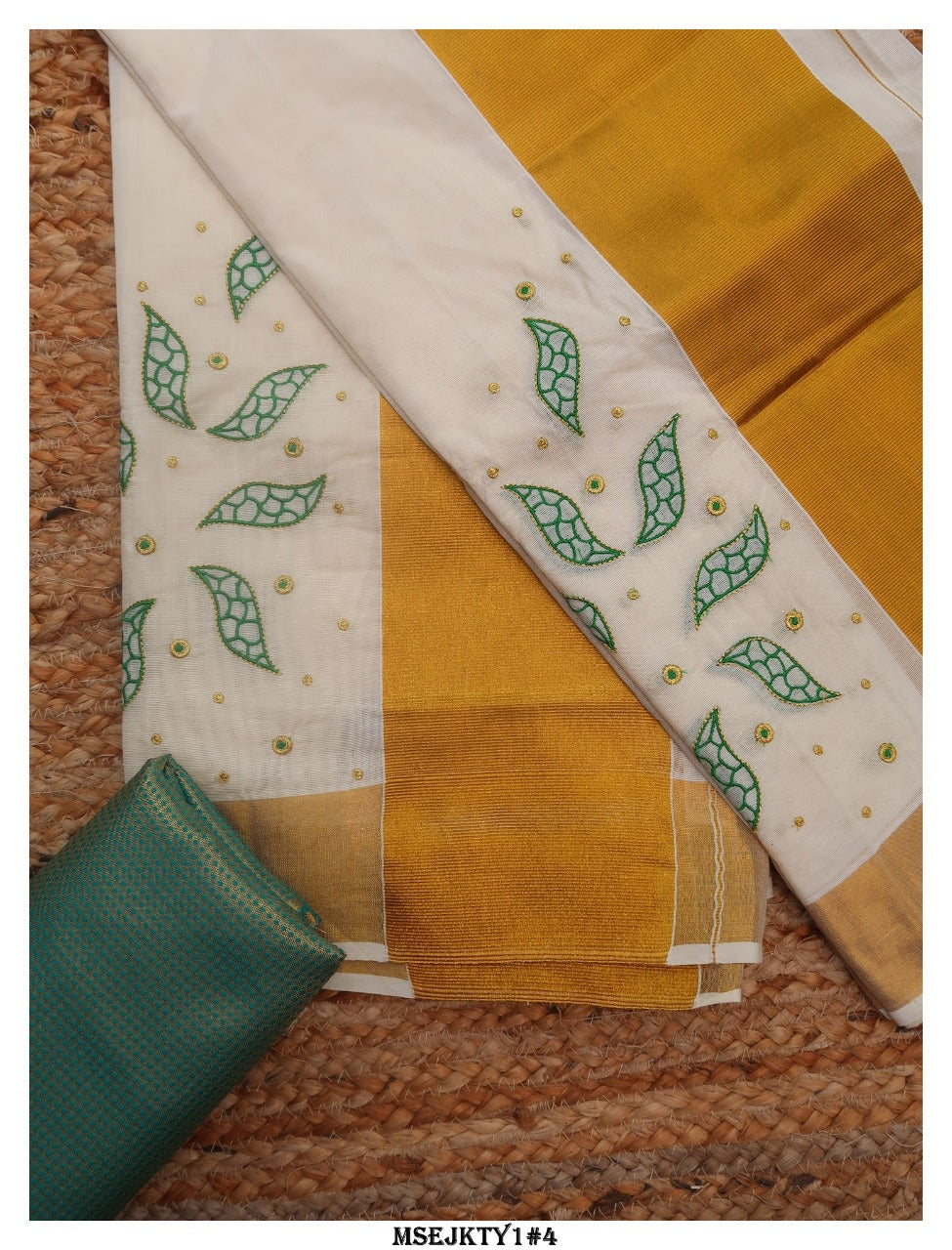 Pure Chanderi Silk saree with Brocade blouse (BYC-46657-5802) -  sellURsaree.com