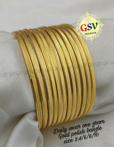 VYBHAVI, SET OF 12 GOLD PLATED BANGLES FOR WOMEN -SRI001GPBC