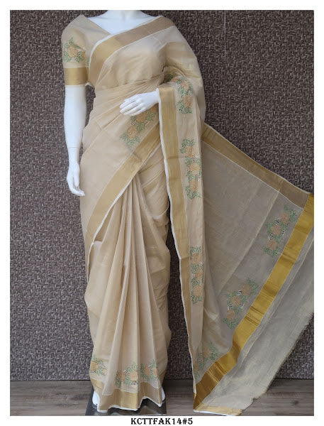 Embellished Tissue Silk Saree – Chinaya Banaras