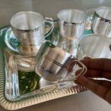 ELEGANT GERMAN SILVER TEA SET WITH TRAY -MK001TS