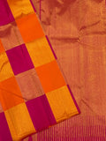 NAYANTARA, ELEGANT CHECKS KANJEEVARAM SILK SAREE FOR WOMEN -PDSC001NT