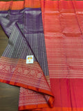 SYRANDRY,   PURE KANCHI HANDLOOM SOFT SILK SAREE WITH ALLURING RICH PALLU- CUTE MOTIFS ALLOVER  AND  BLOUSE-PRIY001S