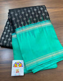 LOKAMATRI ,   PURE KANCHI HANDLOOM SOFT SILK SAREE WITH ALLURING RICH PALLU- CUTE MOTIFS ALLOVER  AND  BLOUSE-PRIY001LB