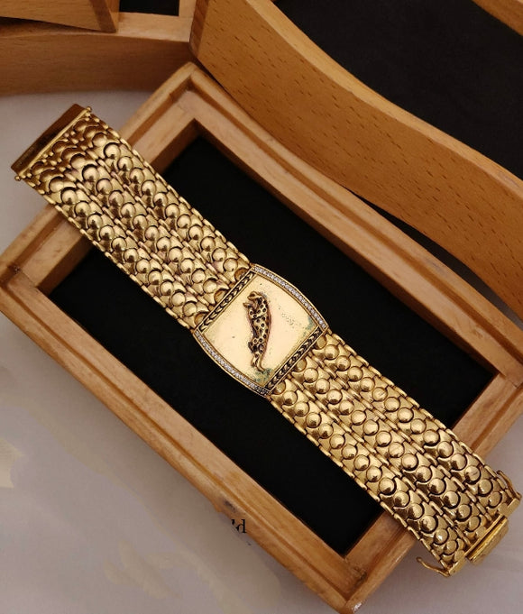 18ct rose gold faceted long link bracelet | Cerrone Jewellers