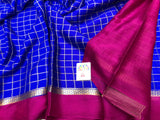 Pure Mysore Silk Wrinkle Crepe Saree with beautiful  Zari design Bentex Border-PRIYAN001MCSC