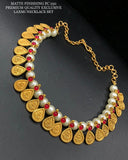 Matte finish Lakshmi Design necklace set for women -LR001LN