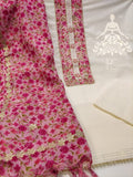 Cotton embroidered Top with Floral Kota Doriya Dupatta-RIDA001KS