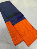 Kanchipuram Pure Handloom korvai silk saree for women -PDS001OB