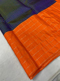 Kanchipuram Pure Handloom korvai silk saree for women -PDS001OB