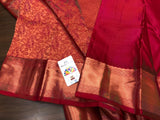 KANCHANA, PURE KANCHEEPURAM HANDLOOM PATTU SILK SAREE WITH BEAUTIFUL ZARI BORDER WITH RICH PALLU AND BLOUSE-PDS001KSB