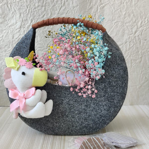 Beautiful Basket Shape Gift Hamper for Baby Shower/Birthday -OON001A