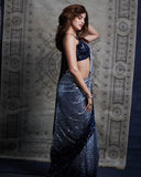 Beautiful Bollywood style sequins saree for women -AMAZ001BR