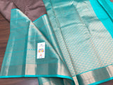 Pastel Blue, Elegant Kanjivaram Silk Saree for Women-PRIYAN001KSPB