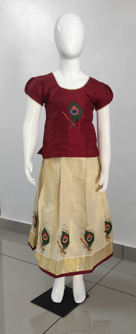 Kerala Traditional Dress Designs/👌Onam Outfits/2023/Kasavu Churidar/Onam  Dress Collection - YouTube
