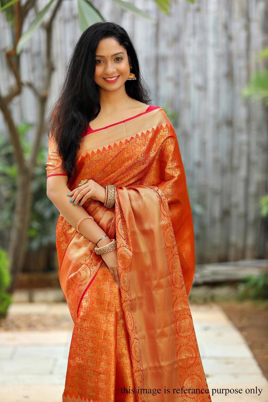 Soft Paithani Silk Peacock Design Saree - Ladies Cloths