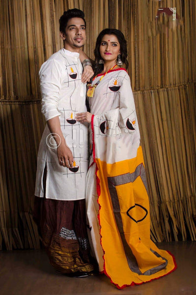Couple Dress Saree and kurta @... - Smuriti Patel/sapdress | Facebook