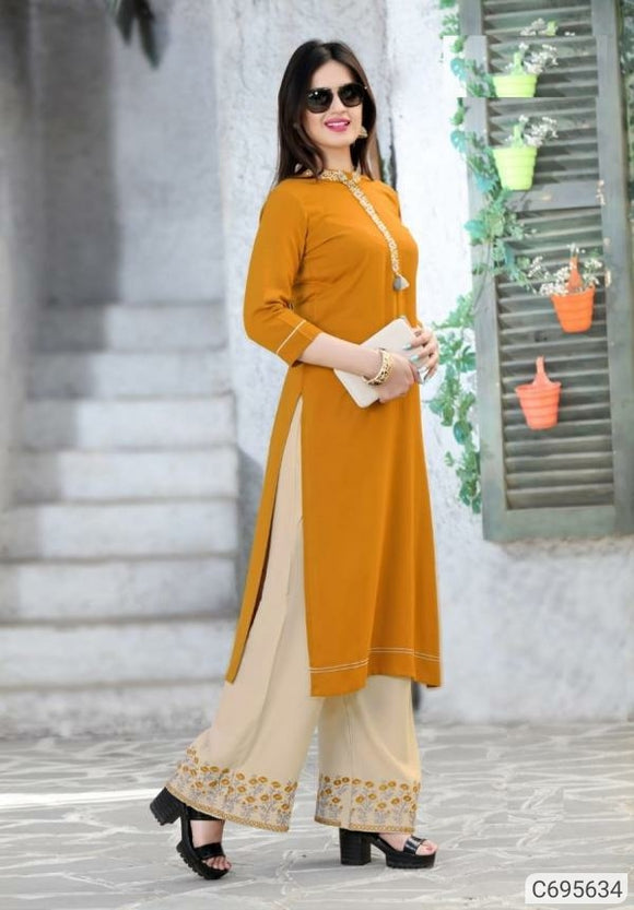 Buy Palazzo Pants with Semi-Elasticated Waist Online at Best Prices in  India - JioMart.