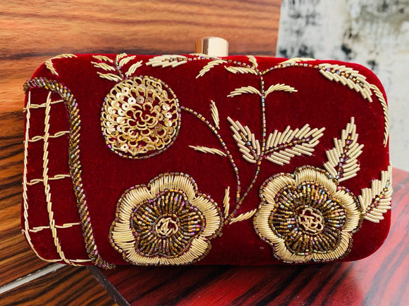 Buy Baggit Red Solid Clutch Online At Best Price @ Tata CLiQ