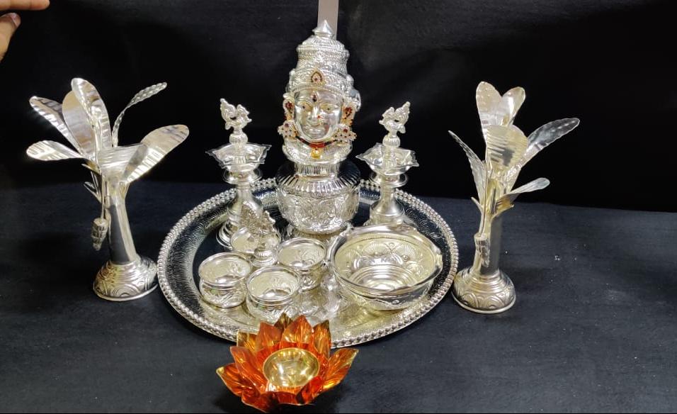 German Silver Diyas 🪔 – Wedtree