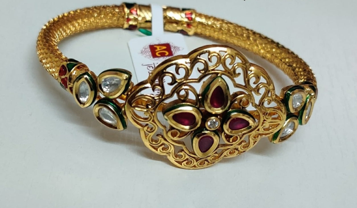 Kundan sales bracelet designs