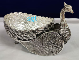 ANTIQUE FINISH GERMAN SILVER SWAN DESIGN URLI /BOWL -SGTSU001