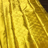 PRIYADA GOLDEN KANJEEVARAM BRIDAL SAREE FOR THE BEAUTIFUL SOUTH INDIAN BRIDE-PRIYADAGWS001